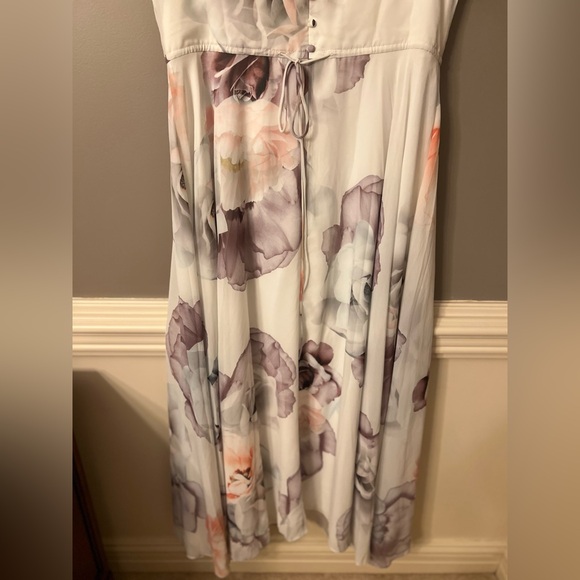 CITY CHIC Bella Rosa Ivory Maxi Dress Size 16 - Picture 9 of 11